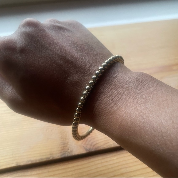 Studded bangle cuff bracelet - Picture 2 of 4